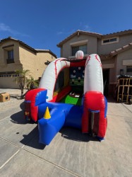Baseball challenge game inflatable